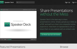 Speaker Deck's home page
