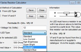 03. LED Series Resistor Calculator
