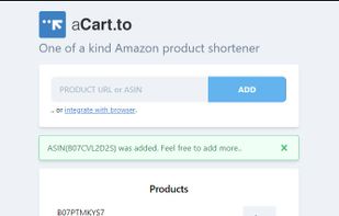 aCart.to - add product page