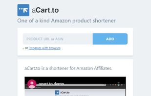 aCart.to - landing page