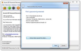 Accent ZIP Password Recovery screenshot 3
