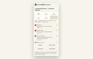 Accessibility Scanner (WCAG) screenshot 1
