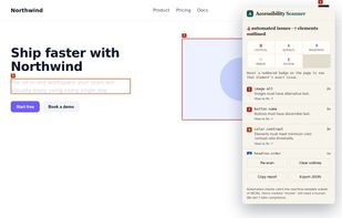 Accessibility Scanner (WCAG) screenshot 1