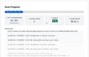 Scan Progress Example