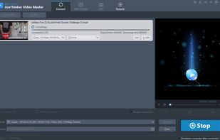 Select the desired format then click convert.