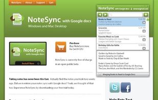 NoteSync web site
