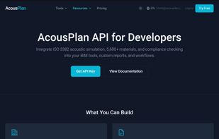 RT60 acoustic simulation with real-time compliance checking against ISO 3382, WELL v2, and BS 8233