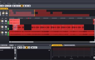Multitrack audio editing in Acoustica 7.