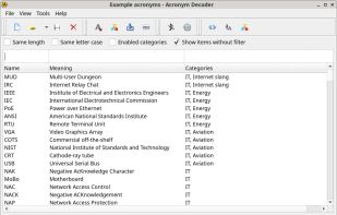 Acronym Decoder screenshot 1