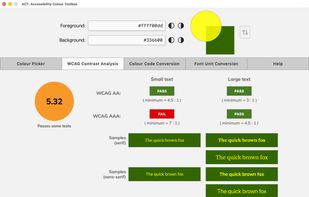 WCAG analysis