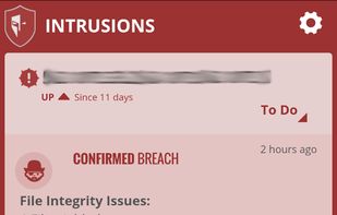 This is the detail of the alert after it is confirmed (user action is required to confirm that it is an unauthorized change). Immediately and automatically triggers a restore-to-last-backup.