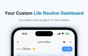 Custom Life Routine Dashboard with 12 color palettes and instant local response.