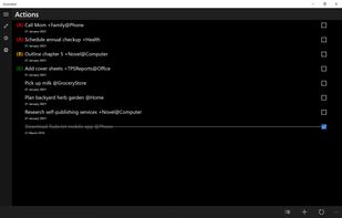 Actiontext screenshot 1