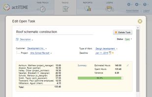 actiTIME screenshot 1