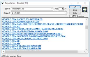 Active Whois Browser screenshot 1
