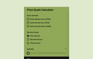 ActiveCalculator Instant Price Quote Calculator