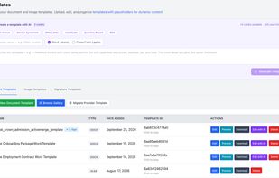 Templates Manager