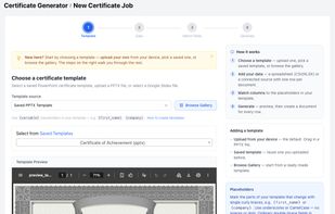 Certificate Generator