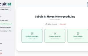 Acuitist main dashboard. 