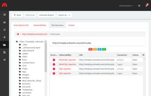 Acunetix screenshot 2