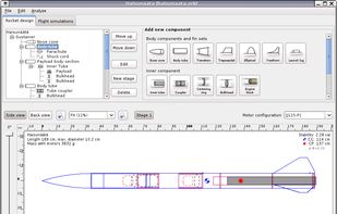 OpenRocket screenshot 1