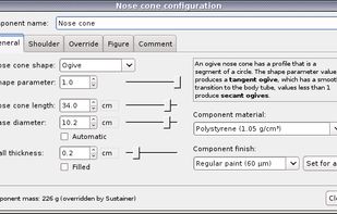 OpenRocket screenshot 1