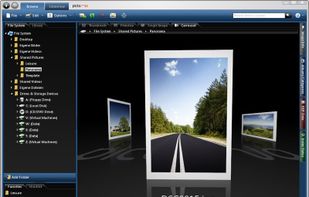 3D Image Carousel
Browse through your pictures With the visually engaging 3D picture Carousel. The direction of motion can be controlled by the mouse.