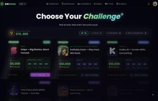AdArena challenges / competitions