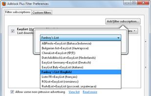 Adding a filter subscription