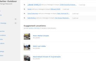 Suggested billboards to brands 