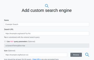 Add custom search engine screenshot 1