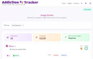 Addiction Tracker screenshot 1