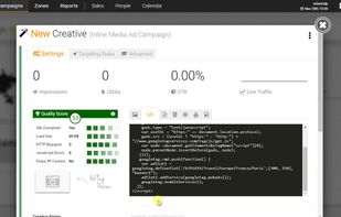 See a Live Preview of your third-party ad tag. AdGlare also checks for JavaScript errors, HTTP requests, payload size and SSL support.