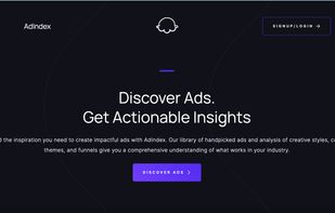 AdIndex Website Home Page