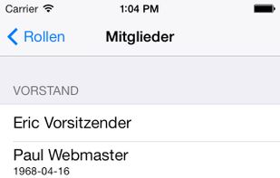 Admidio screenshot 2