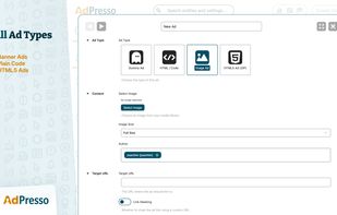 AdPresso support all ad types