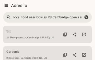 Adresilo screenshot 1