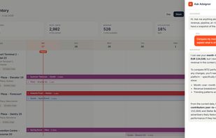Booking calendar with AI chat - campaigns, availability, and conflicts