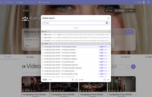 Global search for tags, media