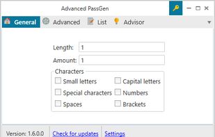 Advanced PassGen screenshot 1