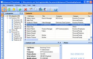 Advanced Phonebook screenshot 1