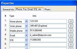 Advanced Phonebook screenshot 2
