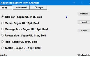 Advanced System Font Changer screenshot 1