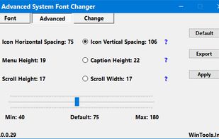 Advanced System Font Changer screenshot 1