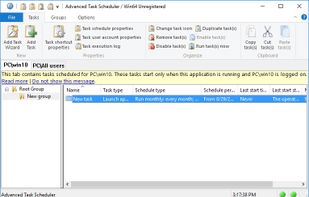 Advanced Task Scheduler screenshot 1