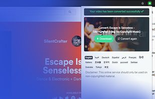 Advanced YouTube to MP3 converter screenshot 1