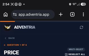 AdventriaApp screenshot 2