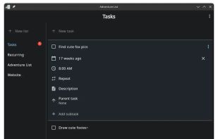 Adventure List screenshot 1