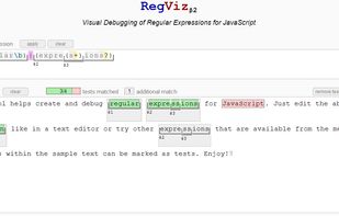 RegViz - Visual Debugging of Regular Expressions