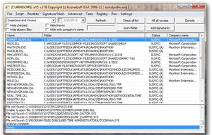 Ultimate Virus Sniffer screenshot 1